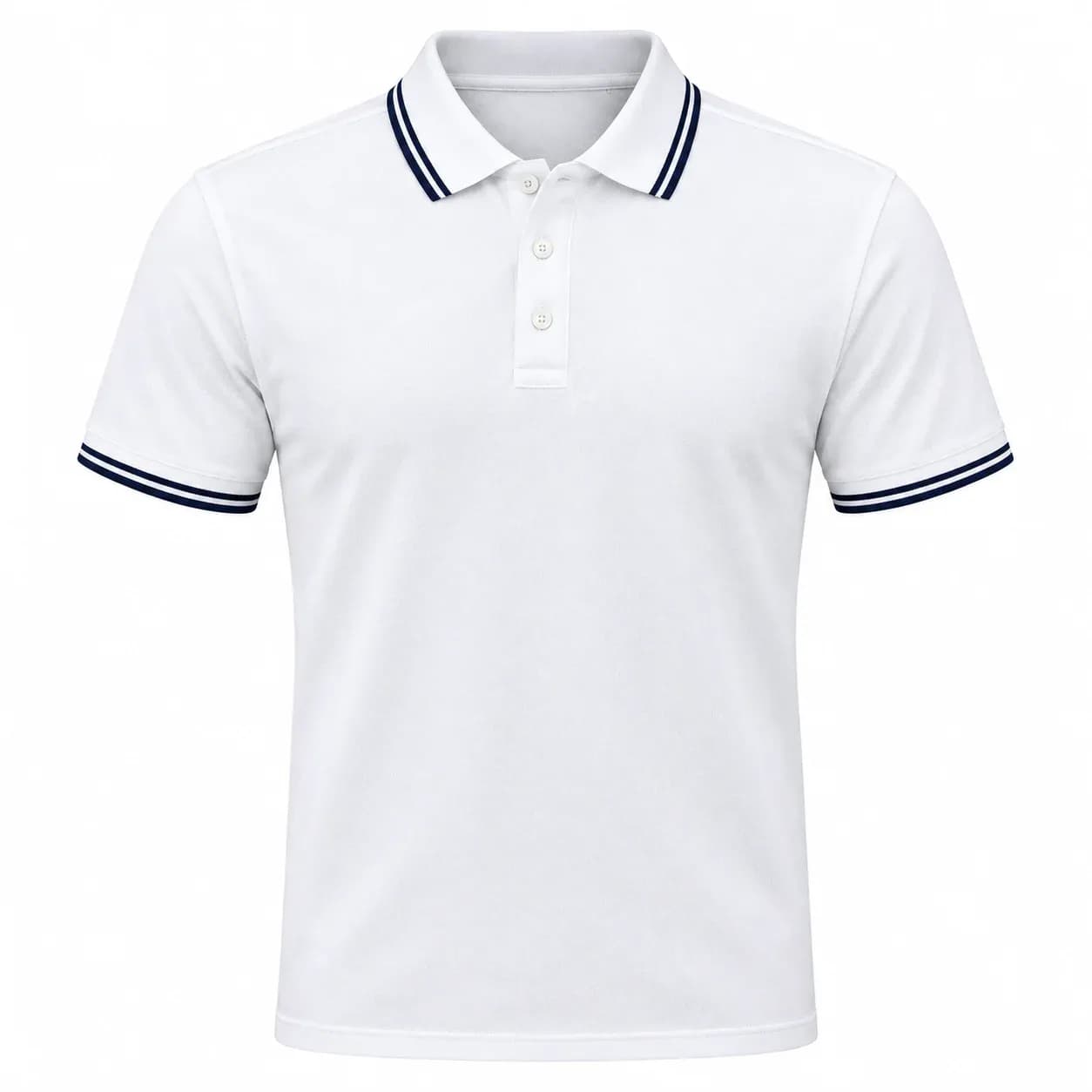 Men’s Tipped Short-Sleeve Polo — style ABD-2101