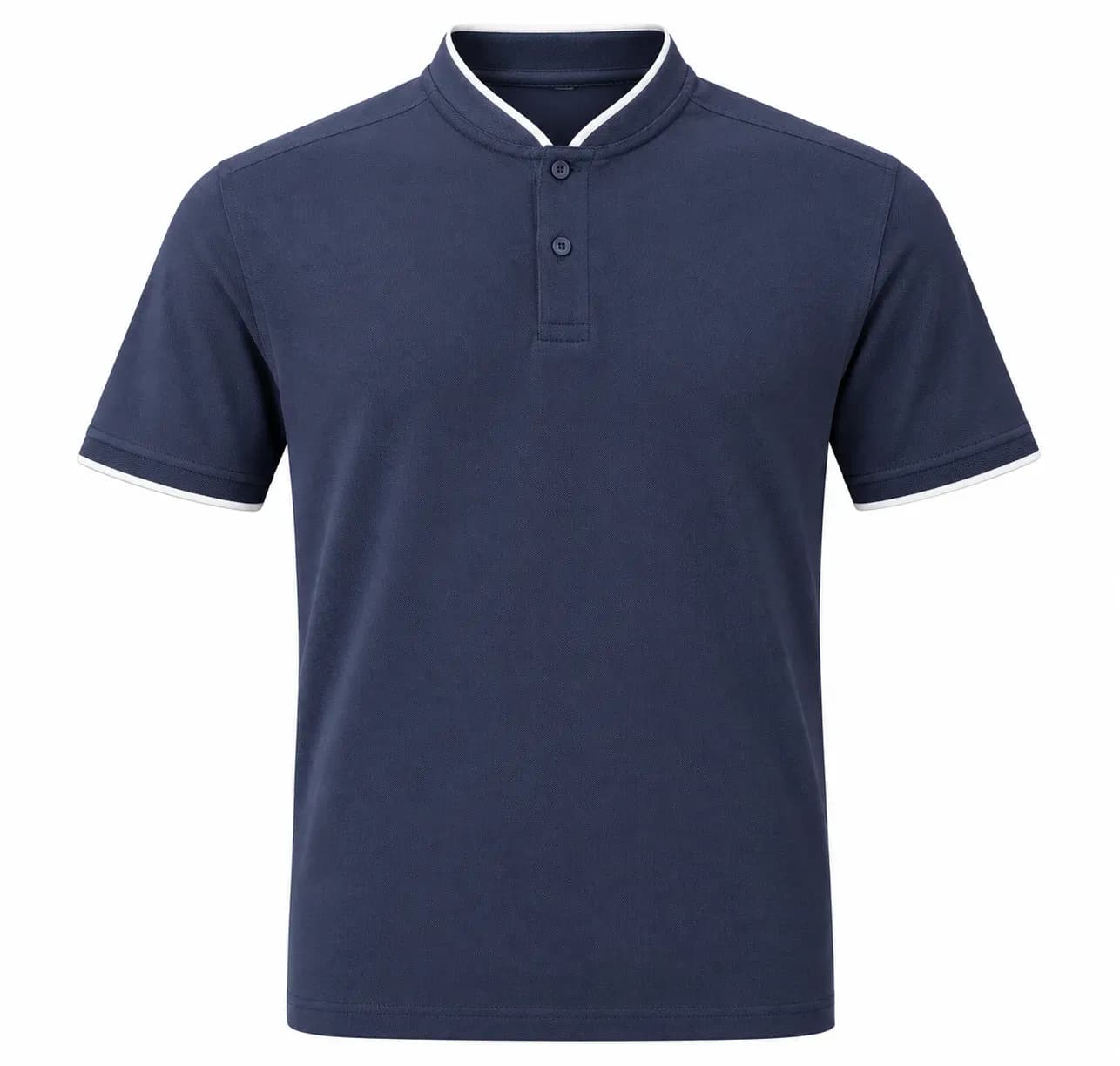 Stand-Collar Polo Shirt — style ABD-2112