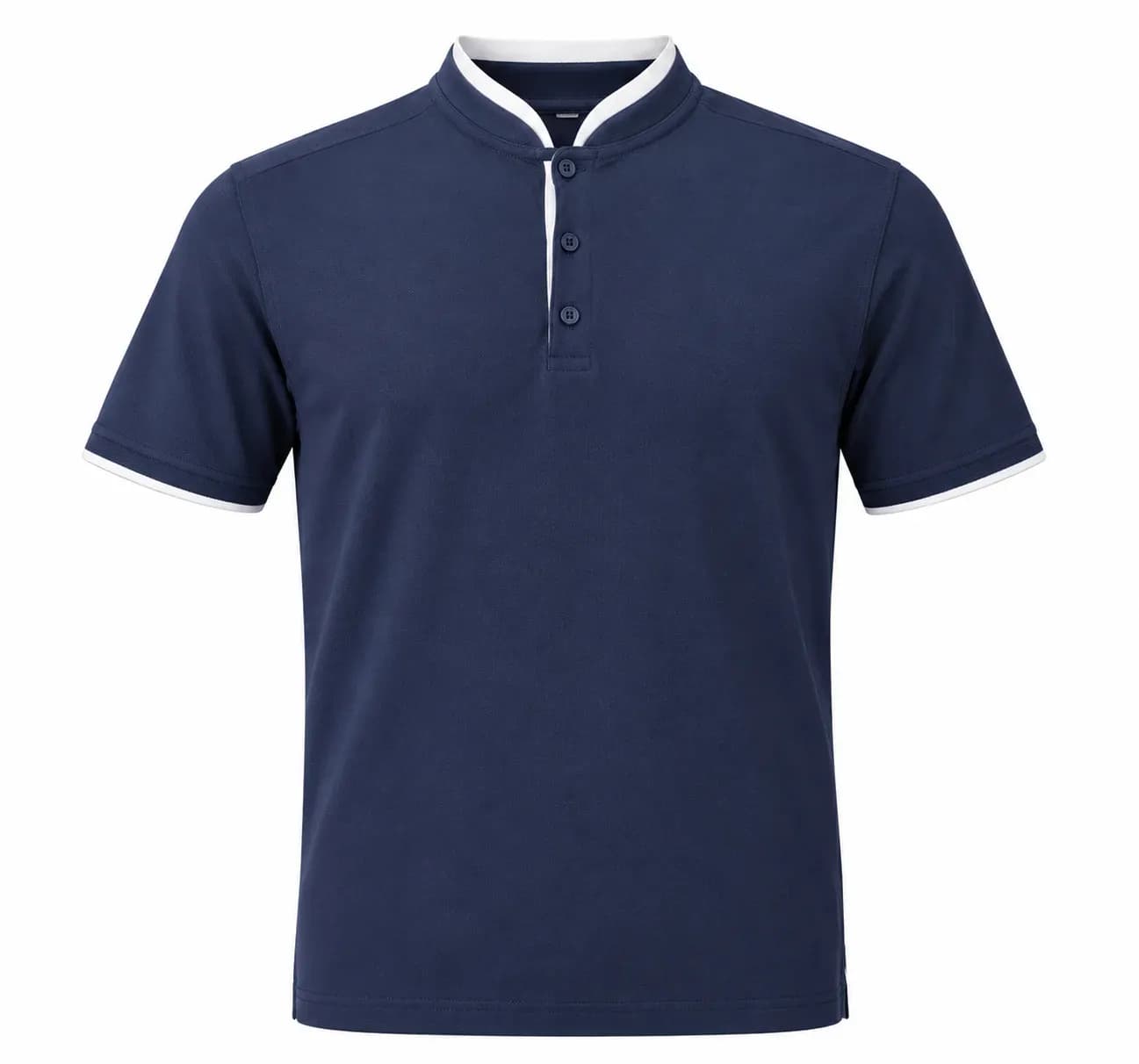 Stand-Collar Polo Shirt (Style 2) — style ABD-2113