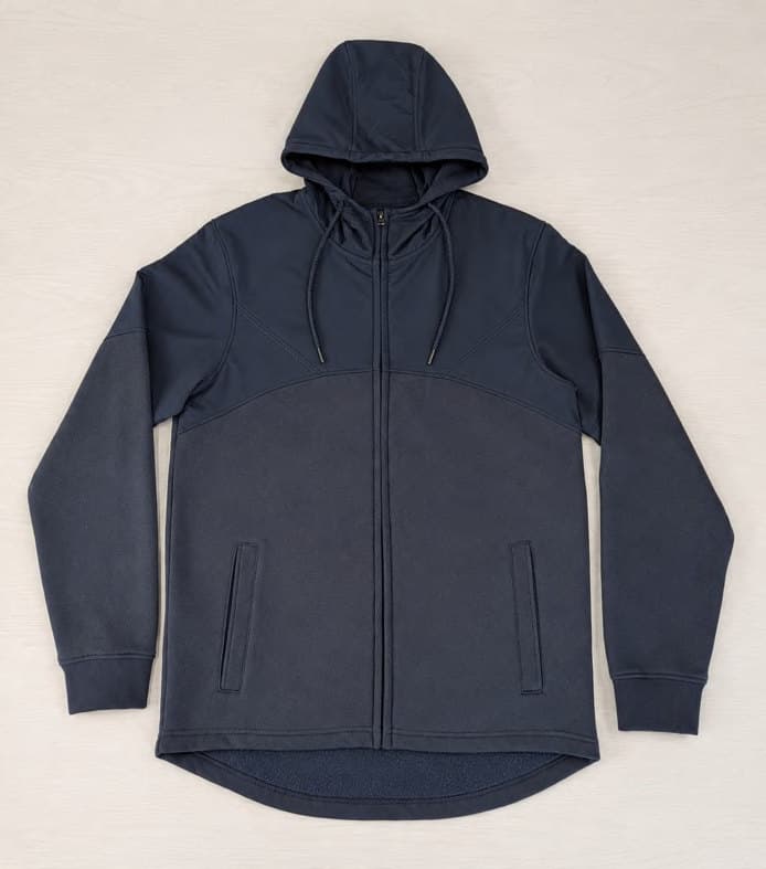 Men's fleece hoodie and crew in 80% cotton / 20% polyester fleece, 300 GSM