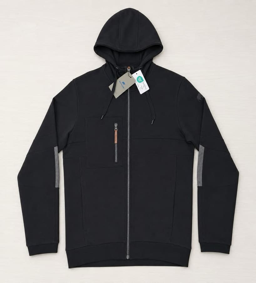 Workwear contrast hoodie, full-zip and crew neck set in 70% cotton / 30% polyester fleece, 300 GSM