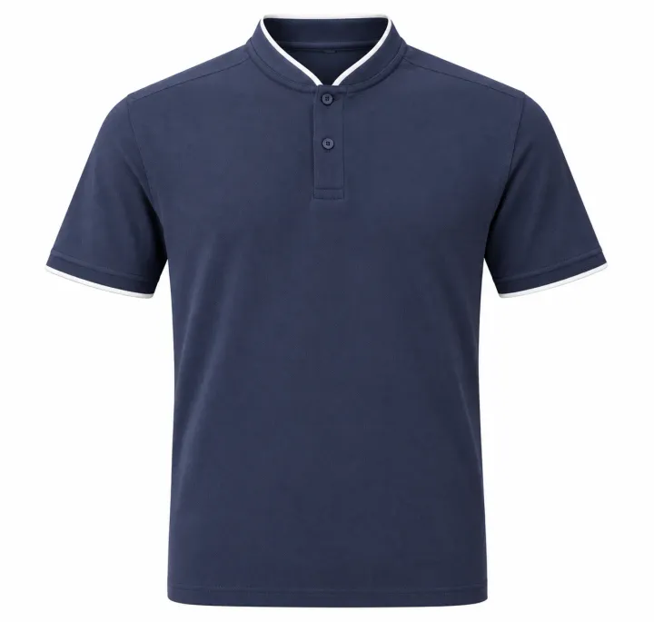 Stand-Collar Polo Shirt — style ABD-2112