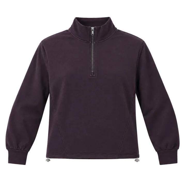 Ladies Heavy Knit Quarter-Zip — style ABD-2127